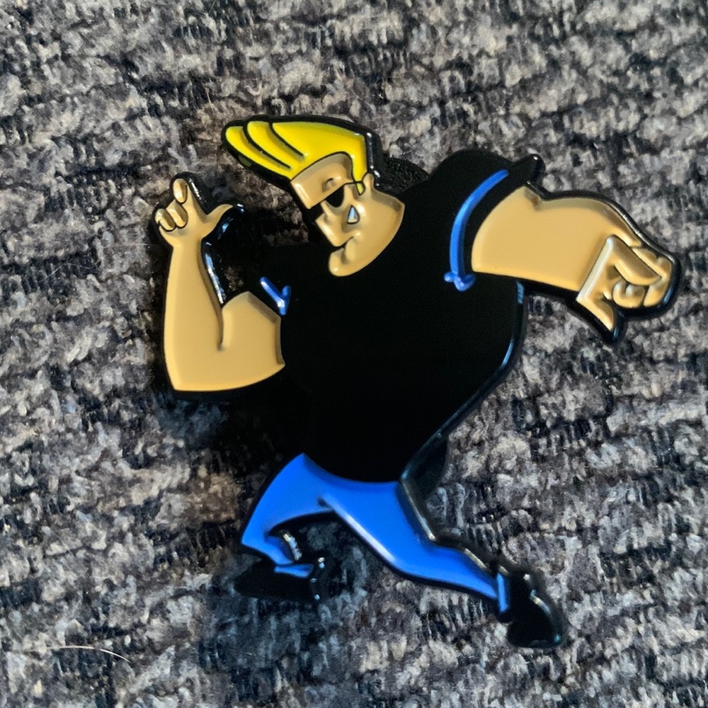 Johnny Bravo Enamel Pin - Picture 2 of 2